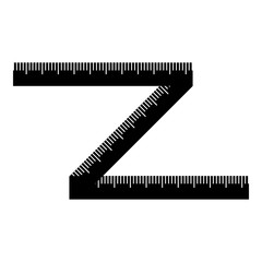 Measuring tape icon. Simple illustration of measuring tape vector icon for web