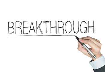 break through written by hand