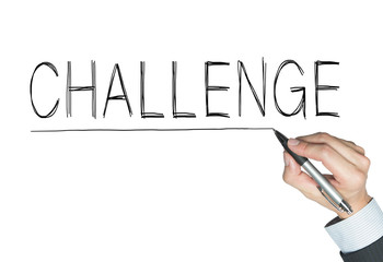 challenge written by hand