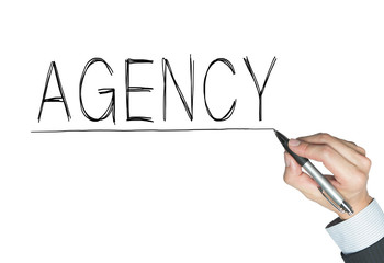 agency written by hand