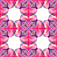 Seamless pattern with abstract ornaments