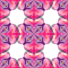 Seamless pattern with abstract ornaments