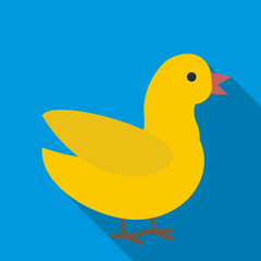 Duck icon. Flat illustration of duck vector icon for web