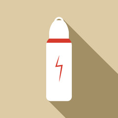 Battery icon. Flat illustration of battery vector icon for web