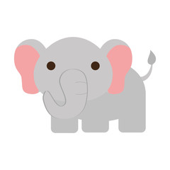 Obraz na płótnie Canvas cute elephant isolated icon vector illustration design