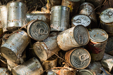 canned package old cluster pile midden