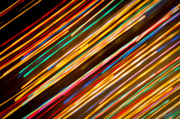 defocused christmas lights