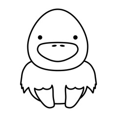cute chicken isolated icon vector illustration design