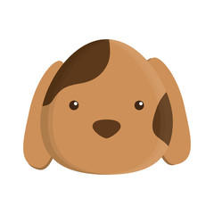 cute dog mascot isolated icon vector illustration design