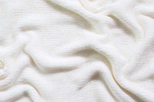 White Sweater Texture Background.
