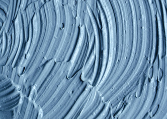 Blue cambrian cosmetic clay texture close up. Abstract background.