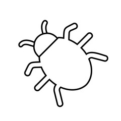 bug virus alert isolated icon vector illustration design