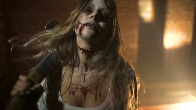 Zombie goes to the camera