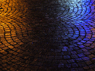 pavé sanpietrini colori notturni