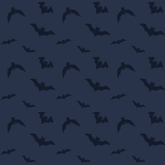Flying bats halloween pattern design for wrapping paper.