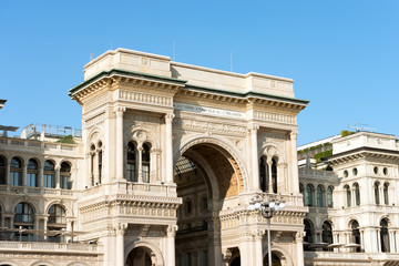 Fototapeta na wymiar Vittorio Emanuele II Gallery - Milano Italy