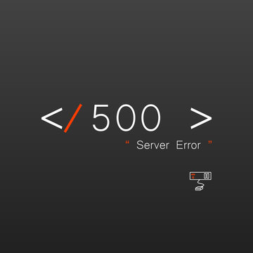 Vectors Abstract background 500 connection error server 