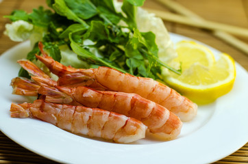 shrimp on a plate