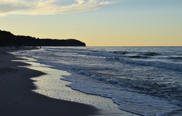 Zachód słońca - plaża Władysławowo