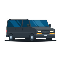 Black van car