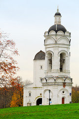 The Church-belfry of St. George in the park Kolomenskoye. Moscow, Russia.