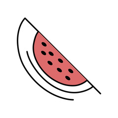 watermelon fresh fruit isolated icon vector illustration design
