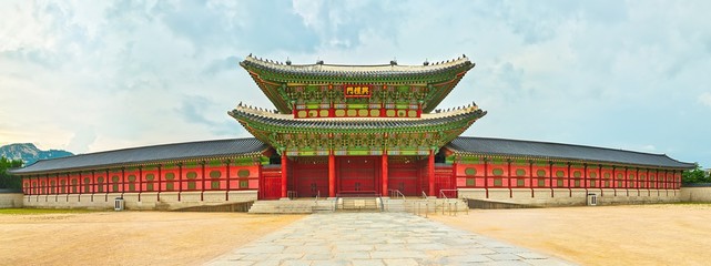 Gyeongbokgung Palace. South Korea. Panorama