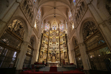 Altarpiece in the main chapel of Burgos Cathedral
