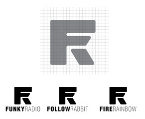 Vector FR monogram for branding and other