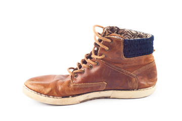Old brown sneakers