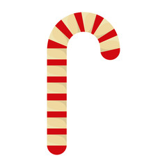christmas candy cane isolated icon vector illustration design
