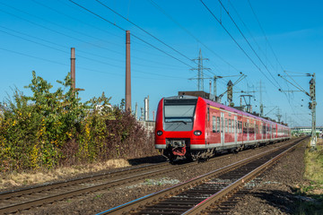 Fototapeta na wymiar Bahnlinie Köln-Neuss 03