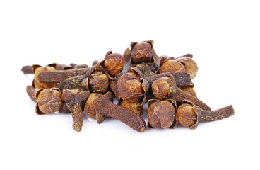 Obraz premium dry cloves on white background