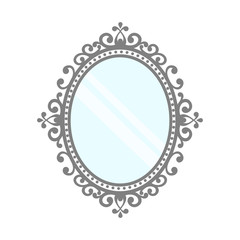 vintage mirror vector