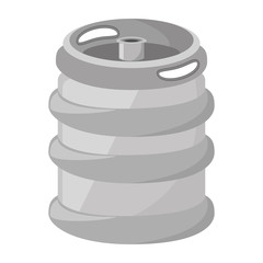 fresh beer barrel isolated icon vector illustration design