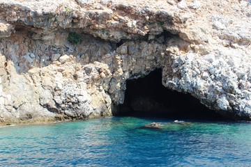 cave in the sea