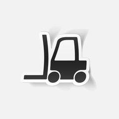 realistic design element: forklift