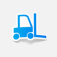realistic design element: forklift