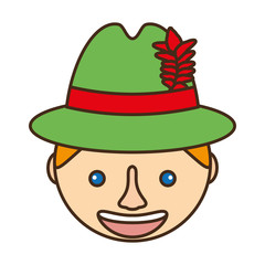 germany man character isolated icon vector illustration design