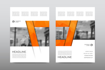 Brochure layout template flyer design vector, Magazine booklet cover abstract background