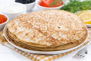 traditional Russian crepes
