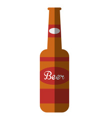 fresh beer bottle isolated icon vector illustration design