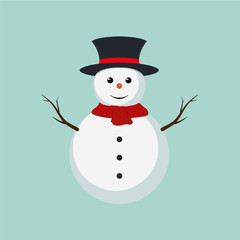Christmas Snowman Card, character