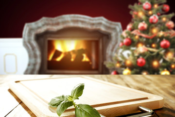 wooden table place 