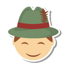 germany man character isolated icon vector illustration design