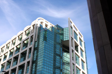 Modern building on Independence square, Montevideo