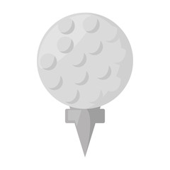golf ball isolated icon vector illustration design