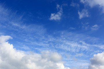 Naklejka na ściany i meble Nice clouds in sky
