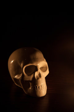 skull and fire