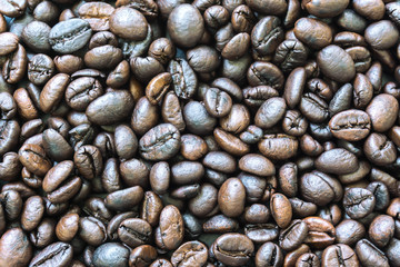 roasted coffee beans, can be used as a background.